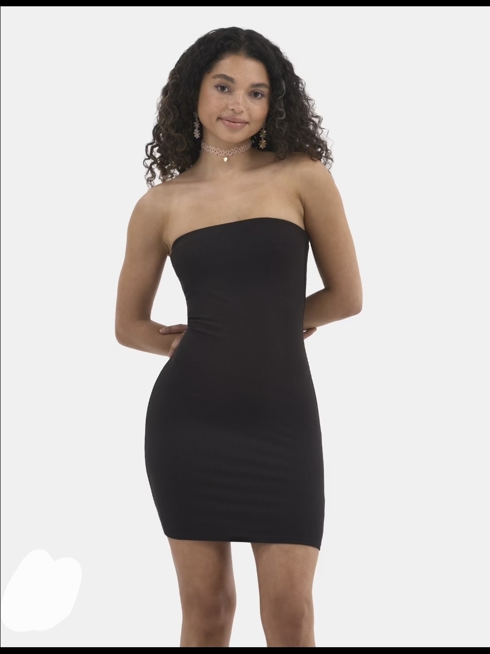 No Boundaries Tube Top Dress in Black XXL NWT